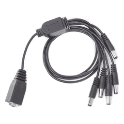 Cable de Distribución de Alimentación / 5 Vías / 4 Cámaras TurboHD / 12 VCC / 500 mA por Canal / Conector Plug 2.5'