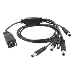 Cable de Distribución de Alimentación / 5 Vías / 4 Cámaras TurboHD / 12 VCC / 500 mA por Canal / Conector Plug 2.5'