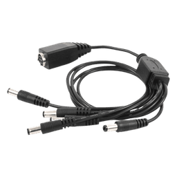 Cable de Distribución de Alimentación / 5 Vías / 4 Cámaras TurboHD / 12 VCC / 500 mA por Canal / Conector Plug 2.5'