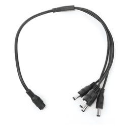Cable Divisor de Energía DC / Jack Hembra 3.5 mm a 4 Macho / 22AWG / 1-24 VCC / 5A a 12VCC / 19 cm