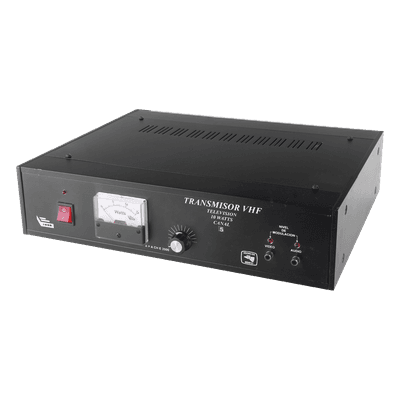 Transmisor de TV / 10 W RMS / Canal 5 VHF / Entrada RCA / Gabinete de Aluminio / 110-220 VCA