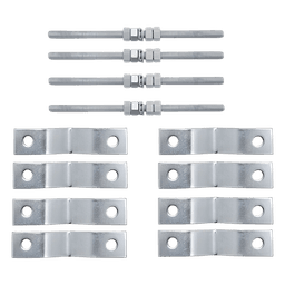 Kit de Soporte para Antena / Acero Estructural Galvanizado / Montaje Vertical u Horizontal / Uso Rudo Exterior / 4.9 kg