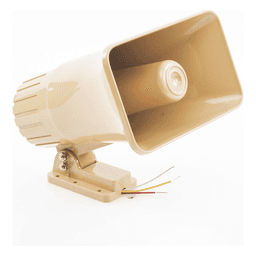 Sirena Electrónica Autónoma / 110 dB / Dos Tonos / 30 W / 6 a 12 V CD / Interior y Exterior