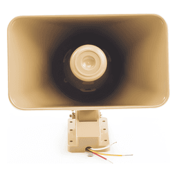 Sirena Electrónica Autónoma / 110 dB / Dos Tonos / 30 W / 6 a 12 V CD / Interior y Exterior