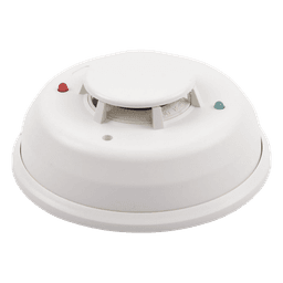 Detector de Humo Fotoelectrico / 4 Hilos / Relevador Forma C / Sensor Térmico 57.2°C / 134 mm Ø / 5.3" Ø