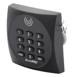 Lector de Proximidad con Teclado / 125 kHz / Wiegand 26 bits / Exterior / 86 x 86 x 20 mm / 120 m (394 pies) máx.
