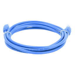 Cable de Parcheo UTP Cat5e / 2 m (6.56 ft) / Azul / 1 Gbps / RJ45