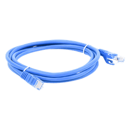 Cable de Parcheo UTP Cat5e / 2 m (6.56 ft) / Azul / 1 Gbps / RJ45