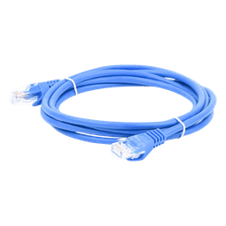 Cable de Parcheo UTP Cat5e / 2 m (6.56 ft) / Azul / 1 Gbps / RJ45