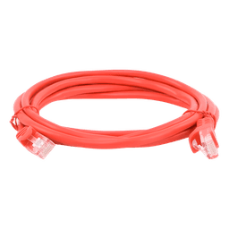 Cable de Parcheo UTP Cat5e / 2.0 m (6.56 ft) / RJ45 8P8C / Sin Blindaje / Rojo
