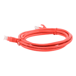 Cable de Parcheo UTP Cat5e / 2.0 m (6.56 ft) / RJ45 8P8C / Sin Blindaje / Rojo