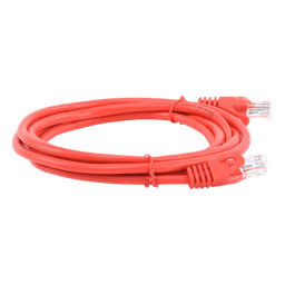 Cable de Parcheo UTP Cat5e / 2.0 m (6.56 ft) / RJ45 8P8C / Sin Blindaje / Rojo