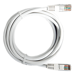 Cable de Parcheo UTP Cat5e / 3 Metros (9.84 Pies) / 100 Ohms / RJ45 / Blanco