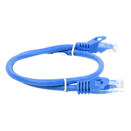 Cable de Parcheo UTP Cat6 / 0.5 m (1.64 ft) / Azul / 1 Gbps / RJ45