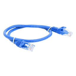 Cable de Parcheo UTP Cat6 / 0.5 m (1.64 ft) / Azul / 1 Gbps / RJ45
