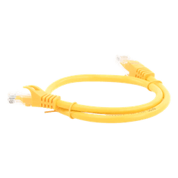 Cable de Parcheo UTP Cat6 / 0.5m (1.64 ft) / 10 Gbps / Amarillo