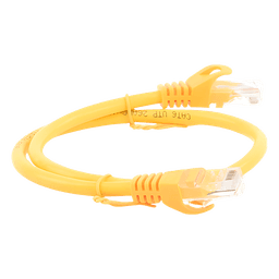 Cable de Parcheo UTP Cat6 / 0.5m (1.64 ft) / 10 Gbps / Amarillo