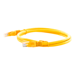Cable de Parcheo UTP / Cat6 / 1 Metro (3.28 Pies) / Amarillo / 1 Gbps+ / RJ45 / 100 Ohm