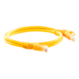 Cable de Parcheo UTP / Cat6 / 1 Metro (3.28 Pies) / Amarillo / 1 Gbps+ / RJ45 / 100 Ohm