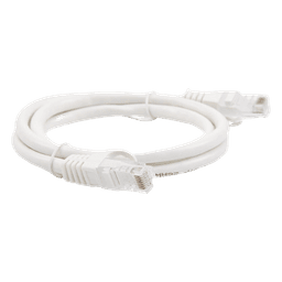 Cable de Parcheo UTP Cat6 / 1 Metro (3.28 Pies) / Blanco / 1 Gbps+ / RJ45