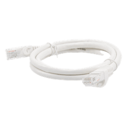 Cable de Parcheo UTP Cat6 / 1 Metro (3.28 Pies) / Blanco / 1 Gbps+ / RJ45