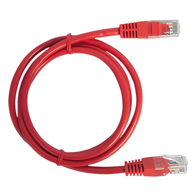Cable de Parcheo UTP Cat6 / 1 Metro (3.28 Pies) / RJ45 / Sin Blindaje / Rojo