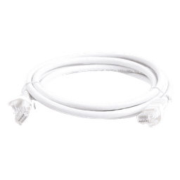 Cable de Parcheo UTP Cat6 / 2 m (6.56 ft) / 100 Ohm / RJ45 / Blanco