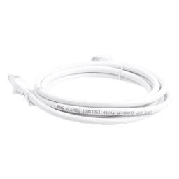 Cable de Parcheo UTP Cat6 / 2 m (6.56 ft) / 100 Ohm / RJ45 / Blanco