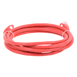 Cable de Parcheo UTP / Cat6 / 2 m (6.56 ft) / Rojo / 1 Gbps+ / IEEE 802.3