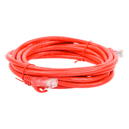 Cable de Parcheo UTP Cat6 / 3.0 m (9.84 ft) / 1 Gbps+ / RJ45 / Rojo