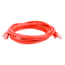 Cable de Parcheo UTP Cat6 / 3.0 m (9.84 ft) / 1 Gbps+ / RJ45 / Rojo