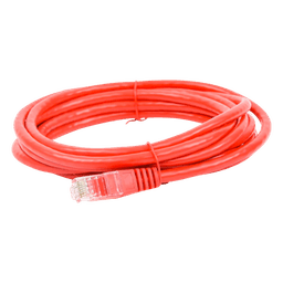 Cable de Parcheo UTP Cat6 / 3.0 m (9.84 ft) / 1 Gbps+ / RJ45 / Rojo