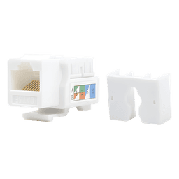 Módulo Jack Keystone / Cat5e / Terminación 110 / RJ45 / 1 Puerto / 90° / T568A-B / Blanco