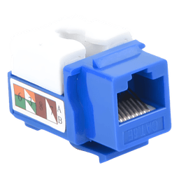 Módulo Jack Keystone / Cat5e / Terminación 110 / RJ45 / Sin Blindaje / Azul