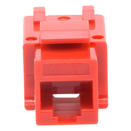 Módulo Jack Keystone / Cat5e / Terminación 110 / RJ45 / Sin Blindaje / Color Rojo
