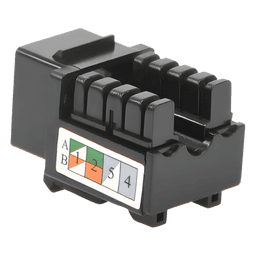 Módulo Jack Keystone / Cat5e / Terminación 110 / RJ45 / Sin Blindaje / Negro