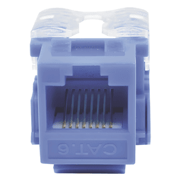 Módulo Jack / Cat6 Clase E / Keystone 110 / Impacto / RJ45 No Blindado / Azul