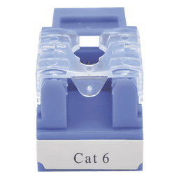 Módulo Jack / Cat6 Clase E / Keystone 110 / Impacto / RJ45 No Blindado / Azul
