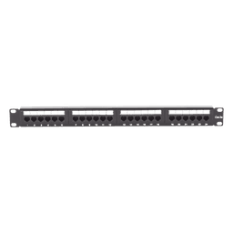 Panel de Parcheo de Impacto / 24 Puertos / Cat5e / 19 Pulgadas / 1U / 110 IDC / 24-26 AWG