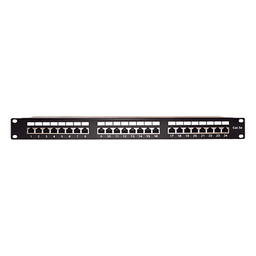 Panel de Parcheo / 24 Puertos / Cat5e STP Blindado / Rack 19" / 0.48 m