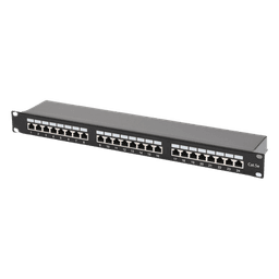 Panel de Parcheo / 24 Puertos / Cat5e STP Blindado / Rack 19" / 0.48 m