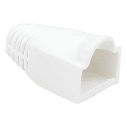 Bota de Protección / 27.5 mm / Cable 6.0 mm / RJ45 / TC-5 TC-6 / Plástico Blanco