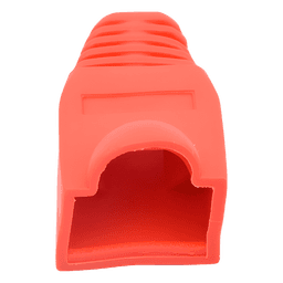 Capa Plástica para Conectores RJ45 / 27.5 mm Largo / 6.0 mm Diámetro Compatible / Color Rojo