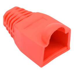 Capa Plástica para Conectores RJ45 / 27.5 mm Largo / 6.0 mm Diámetro Compatible / Color Rojo
