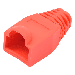 Capa Plástica para Conectores RJ45 / 27.5 mm Largo / 6.0 mm Diámetro Compatible / Color Rojo