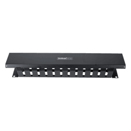Organizador de Cables Horizontal / 2U para Rack 19" / Capacidad 125 Cables Cat5 / Cubierta Metálica / Acero con Pintura Electrostática