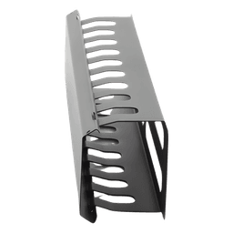 Organizador de Cables Horizontal / 2U para Rack 19" / Capacidad 125 Cables Cat5 / Cubierta Metálica / Acero con Pintura Electrostática