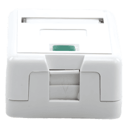 Caja de Pared Superficial / 1 Puerto Keystone / Montaje Vertical / UL 94V-0 / Certificada UL, CE, ETL