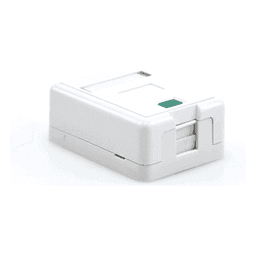 Caja de Pared Superficial / 1 Puerto Keystone / Montaje Vertical / UL 94V-0 / Certificada UL, CE, ETL