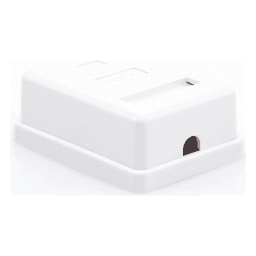 Caja de Pared / 1 Puerto Keystone / Cat5e / T568A-B / UL 94V-0